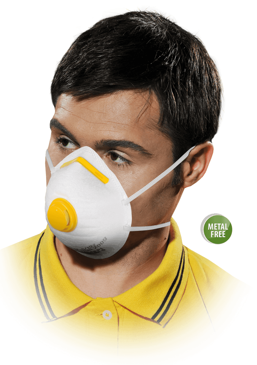 Respirátor s ventilom EASY FFP1 bez kovových prvkov 20ks