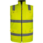 Reflexná zateplená pracovná vesta PRO HIVIS Reflexná zateplená pracovná vesta PRO HIVIS
