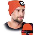 Zimná čiapka s LED baterkou SHINE ORANGE Zimná čiapka s LED baterkou SHINE ORANGE