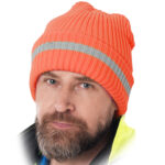 Zimná reflexná pracovná čiapka STRIP