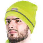 Zimná fluorescenčná pracovná čiapka SIMPLE VIS