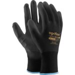 Máčané pracovné rukavice REPO OX BLACK Máčané pracovné rukavice REPO OX BLACK