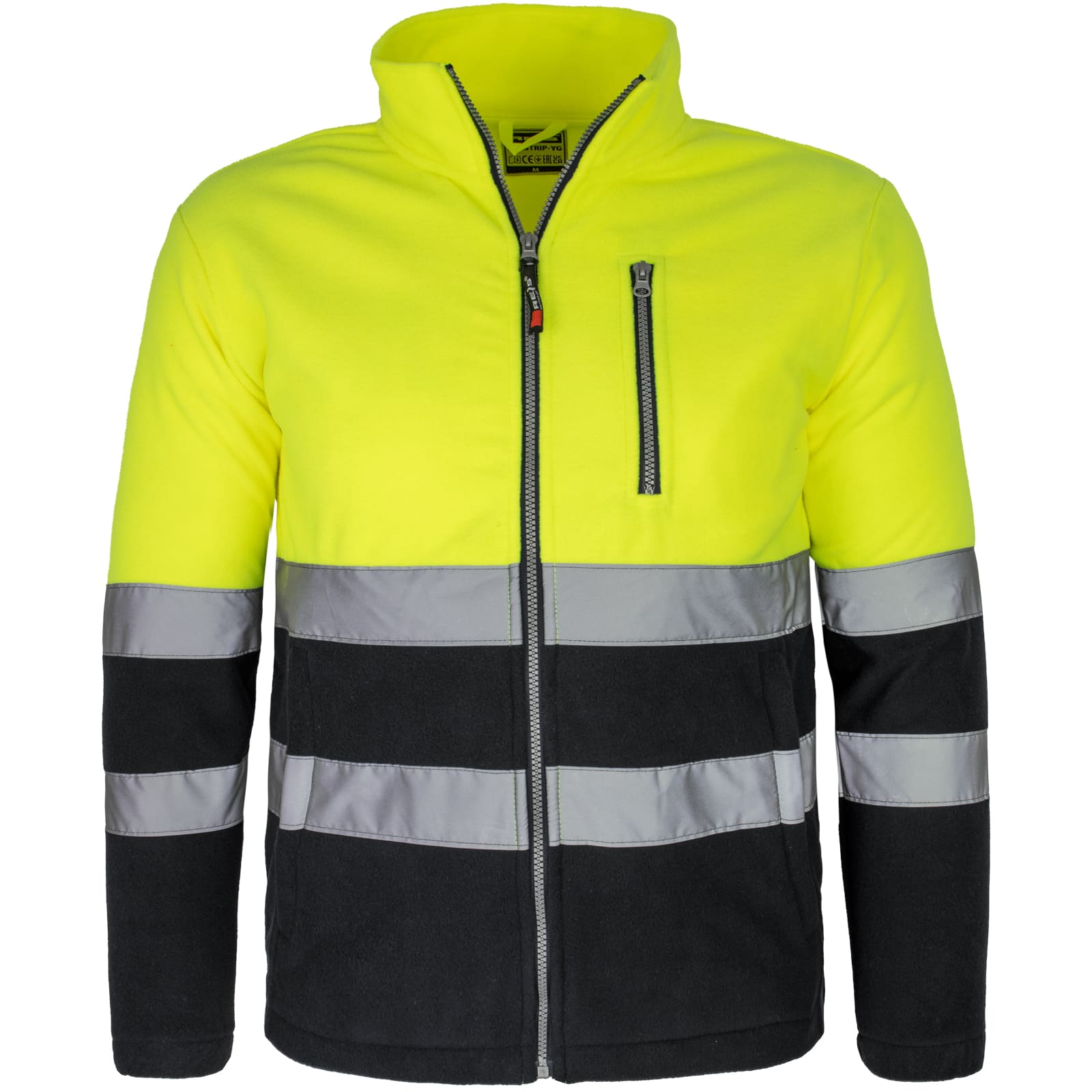 Fleecová pracovná mikina PROFI HIVIS BLACK Fleecová pracovná mikina PROFI HIVIS BLACK