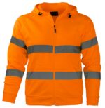 Reflexná mikina s kapucňou na zips PRO HIVIS