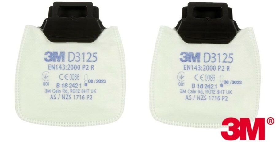 Filter 3M™ Secure Click™P2 R proti časticiam 2ks v balení