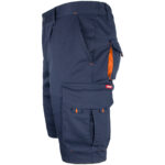 Montérkové kraťasy s elastanom MANNLAND NAVY ORANGE