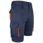 Montérkové kraťasy s elastanom MANNLAND NAVY ORANGE