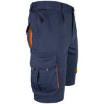 Montérkové kraťasy s elastanom MANNLAND NAVY ORANGE
