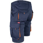 Montérkové kraťasy s elastanom MANNLAND NAVY ORANGE
