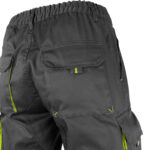 Pracovné nohavice s elastanom MANNLAND BLACK YELLOW