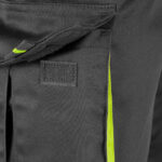 Pracovné nohavice s elastanom MANNLAND BLACK YELLOW
