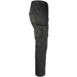 Pracovné nohavice s elastanom MANNLAND BLACK YELLOW