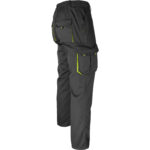 Pracovné nohavice s elastanom MANNLAND BLACK YELLOW