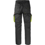 Pracovné nohavice s elastanom MANNLAND BLACK YELLOW