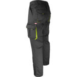 Pracovné nohavice s elastanom MANNLAND BLACK YELLOW