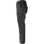 Pracovné nohavice s elastanom MANNLAND BLACK YELLOW