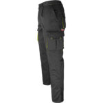 Pracovné nohavice s elastanom MANNLAND BLACK YELLOW