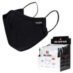 Pánske Hygienické bavlnené rúško 3 vrstvy SAFER BLACK MAXI Pánske Hygienické bavlnené rúško 3 vrstvy SAFER BLACK MAXI