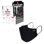 Detské Hygienické bavlnené rúško 3 vrstvy SAFER BLACK MINI Detské Hygienické bavlnené rúško 3 vrstvy SAFER BLACK MINI
