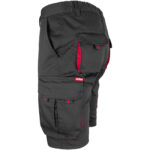 Montérkové kraťasy s elastanom MANNLAND BLACK RED