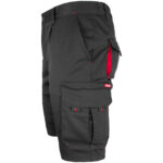 Montérkové kraťasy s elastanom MANNLAND BLACK RED