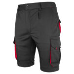 Montérkové kraťasy s elastanom MANNLAND BLACK RED