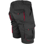 Montérkové kraťasy s elastanom MANNLAND BLACK RED