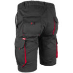 Montérkové kraťasy s elastanom MANNLAND BLACK RED