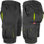 Montérkové kraťasy s elastanom MANNLAND BLACK YELLOW Montérkové kraťasy s elastanom MANNLAND BLACK YELLOW