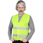 Reflexná pracovná vesta LUMI YELLOW Reflexná pracovná vesta LUMI YELLOW
