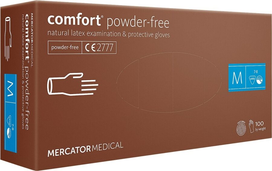 Diagnostické latexové rukavice 100ks MERCATOR Comfort® nepúdrované