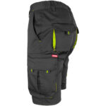 Dámske montérkové kraťasy s elastanom FRAULAND BLACK YELLOW