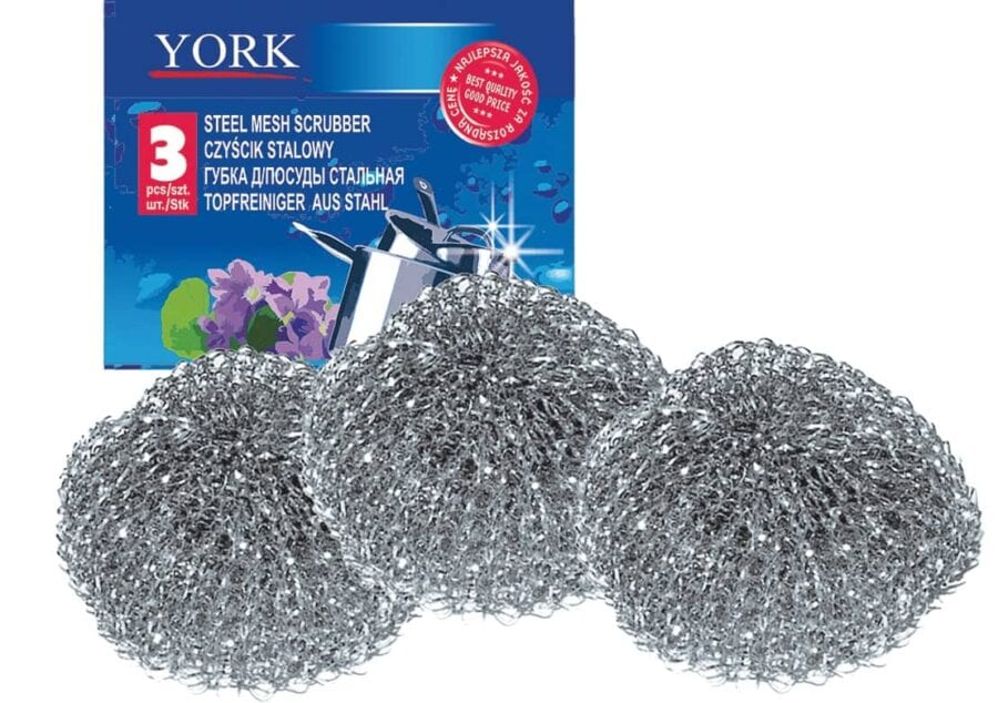 Kovové hubky na riad YORK 3ks