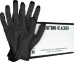 Čierne nitrilové bezpúdrové rukavice 100ks BLACKER Čierne nitrilové bezpúdrové rukavice 100ks BLACKER