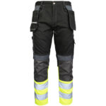 Bavlnené reflexné nohavice HAYER BLACK HIVIS