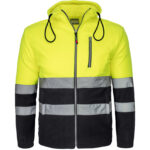 Flísová reflexná mikina s kapucňou HIVIS HOOD BLACK Flísová reflexná mikina s kapucňou HIVIS HOOD BLACK