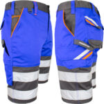 Pracovné monterkové kraťasy PRO BLUEY REFLEX Pracovné monterkové kraťasy PRO BLUEY REFLEX