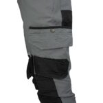 Bavlnené montérky s elastanom HARVER AIR GREY