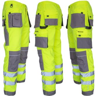 Reflexné montérky PROFI HIVIS GREY GELB Reflexné montérky PROFI HIVIS GREY GELB