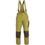 Zimné pracovné nohavice s trakmi 2v1 NEWAGE KHAKI