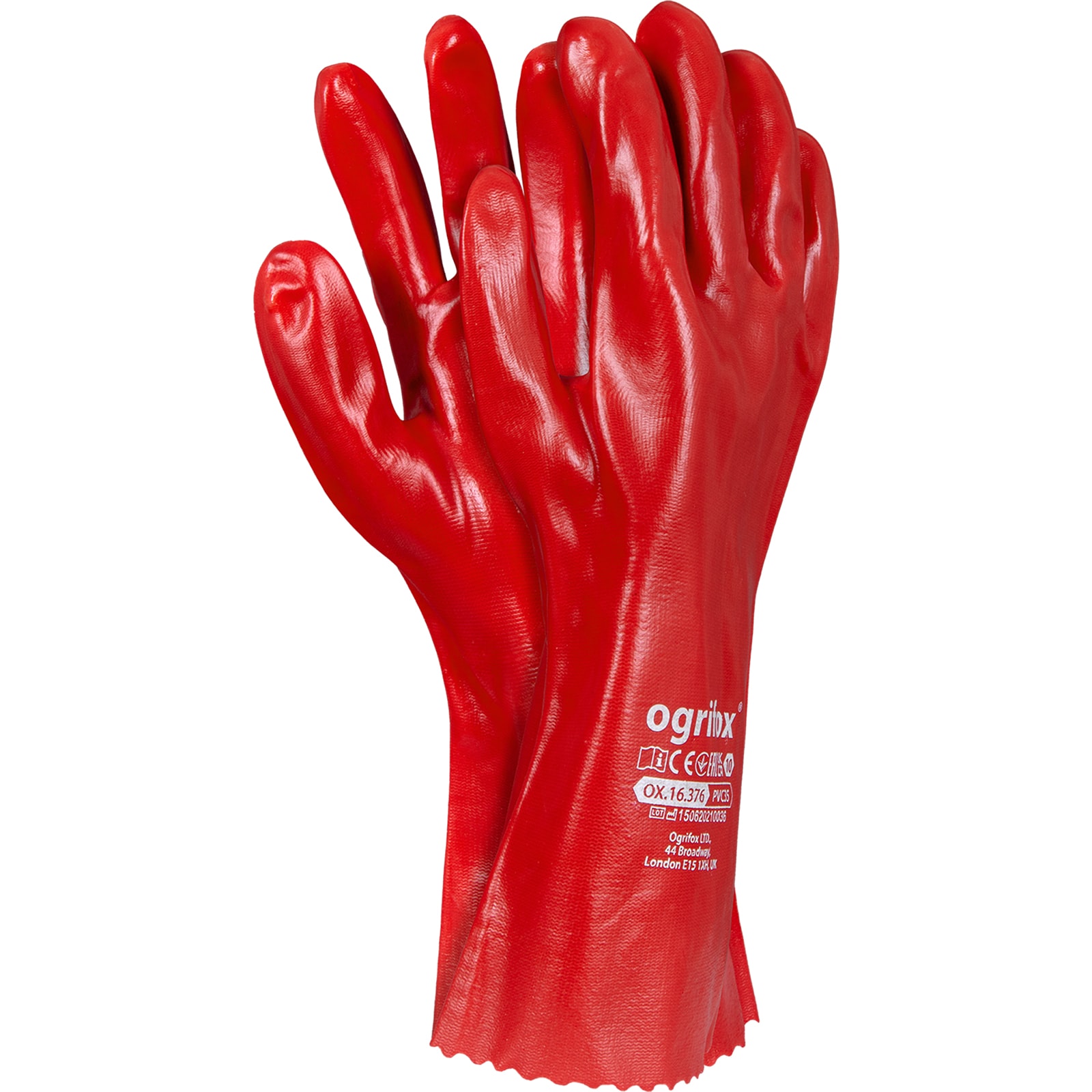 Pracovné rukavice z PVC FOXI 35cm Pracovné rukavice z PVC FOXI 35cm