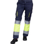 Dámske reflexné nohavice s elastanom FRAULAND HIVIS NAVY