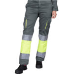 Dámske reflexné nohavice s elastanom FRAULAND HIVIS GREY