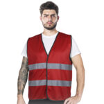 Červená reflexná vesta ALEXIS RED