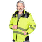 Reflexná zateplená pracovná bunda s kapucňou VOLT HIVIS Reflexná zateplená pracovná bunda s kapucňou VOLT HIVIS
